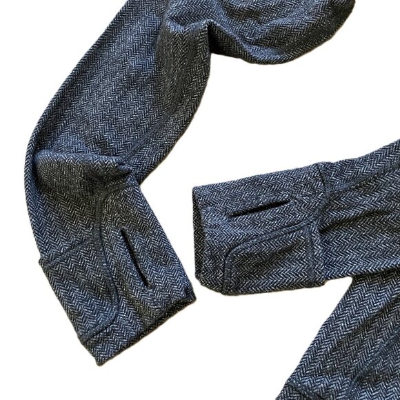 Lululemon Think Fast Pullover Running Shirt Long Sleeve Grey Herringbone Size 8 - Picture 6 of 8